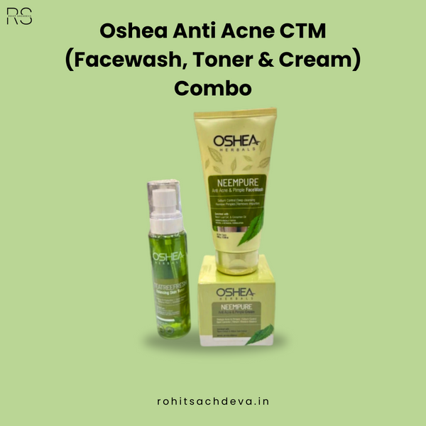 Oshea Anti Acne CTM (Facewash, Toner & Cream) Combo