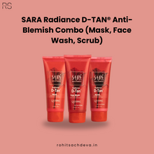 SARA Radiance D-TAN® Anti-Blemish Combo (Mask, Face Wash, Scrub)