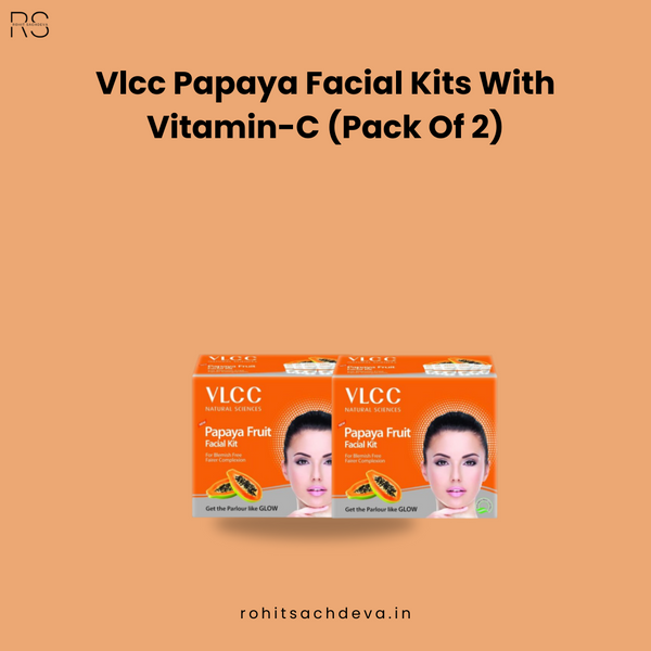 Vlcc Papaya Facial kits with Vitamin-C (Pack of 2)