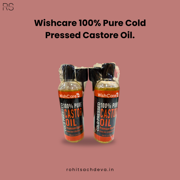 Wishcare 100% Pure Cold Pressed Castore Oil.