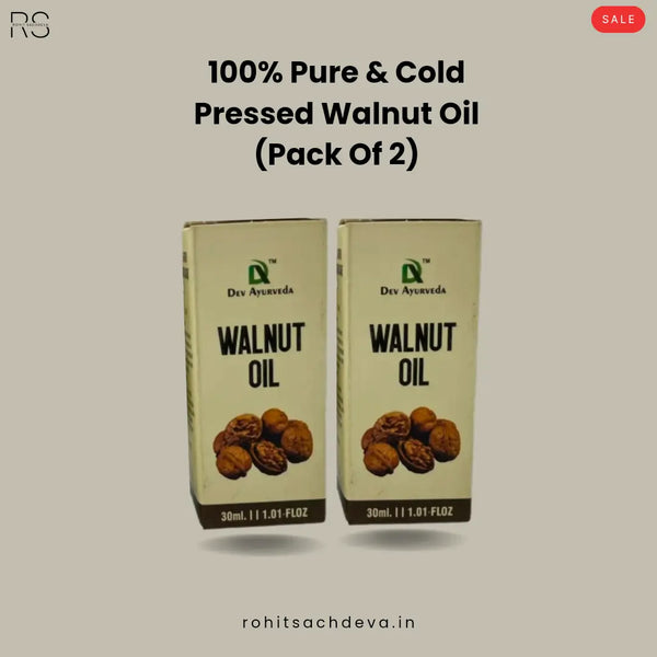 100% Pure & Cold Pressed Walnut Oil (Pack of 2)