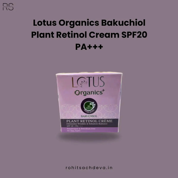 Lotus Organics Bakuchiol Plant Retinol Cream SPF20 PA+++