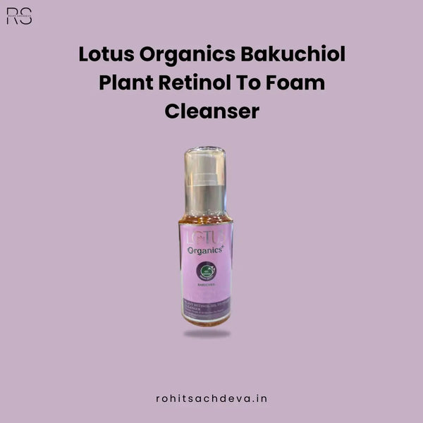 Lotus Organics Bakuchiol Plant Retinol to Foam Cleanser