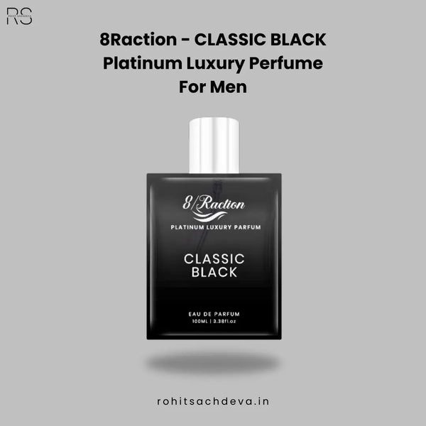 8Raction - CLASSIC BLACK Platinum Luxury Perfume for Men
