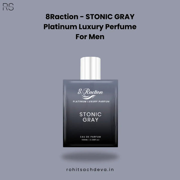 8Raction - Stonic Gray Platinum Luxury Perfume for Men