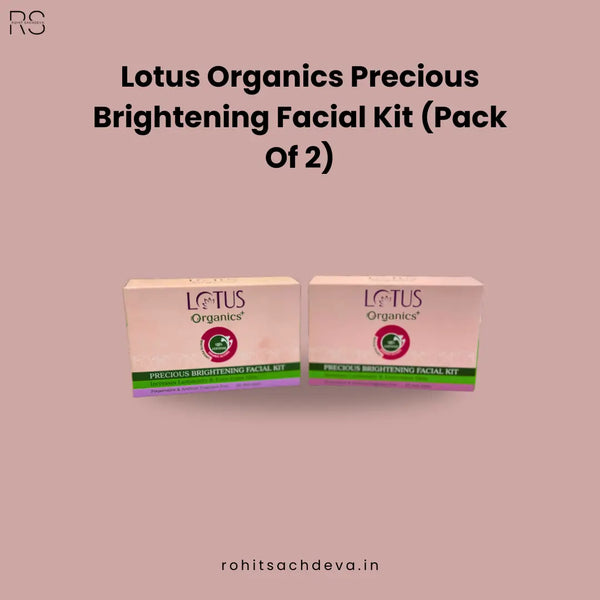 Lotus Organics Precious Brightening Facial Kit (Pack of 2)