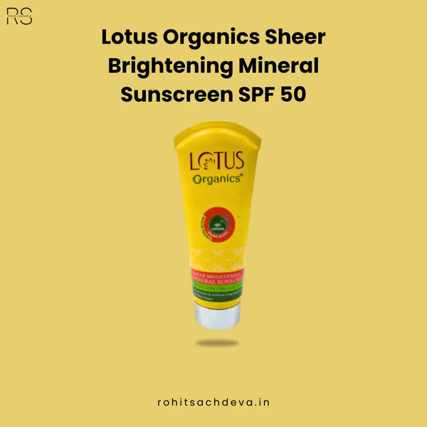 Lotus Organics Sheer Brightening Mineral sunscreen SPF 50