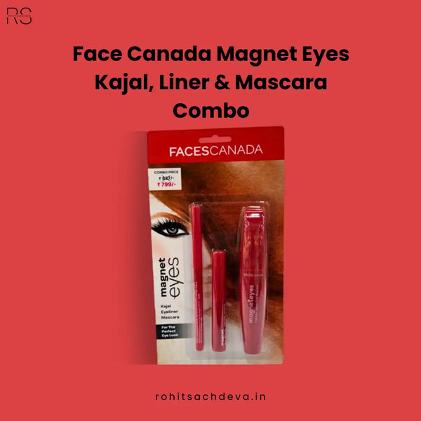 Face Canada Magnet Eyes Kajal, Liner & Mascara Combo