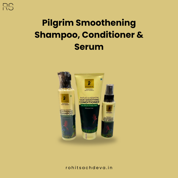 Pilgrim Smoothening Shampoo, Conditioner & Serum