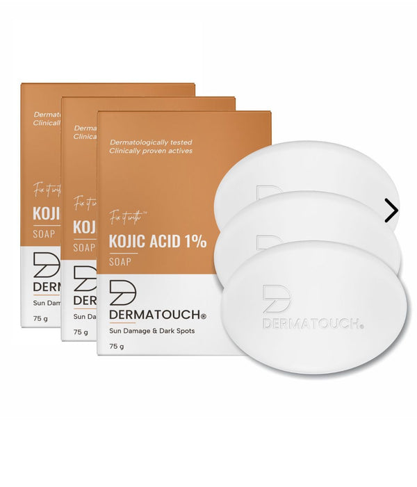 Dermatouch 1% Kojic Acid Soap 3pc Pack